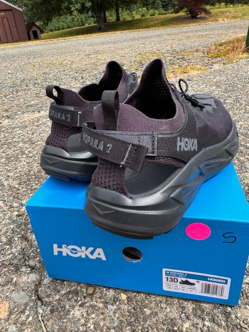 HOKA Black Men’s Hopara 2 Hiking Shoes - Size 13 NEW In Box - Picture 10 of 13